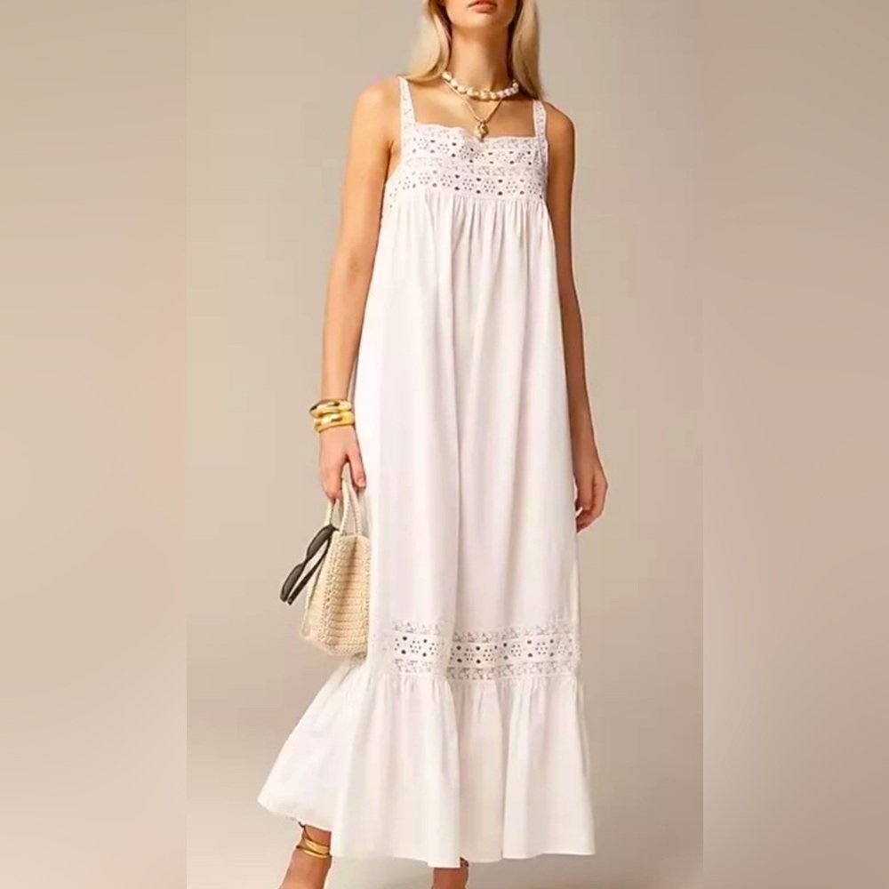 NWT J.Crew Athena Dress in Cotton Poplin